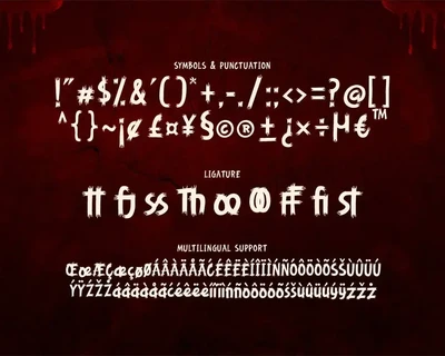 Bloodfear - Horror and Scary Font