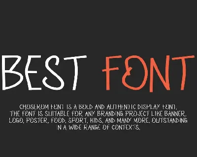 Choserom - Handwritten Font