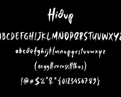 Hidup - Rough Textured Display Font