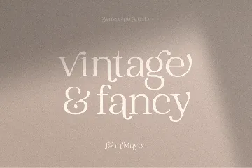 John Mayer - Fancy Ligature Font