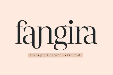 Fangira Unique Serif Font