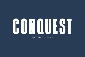 CONQUEST Sans & Slab Serif font