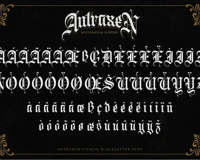 Antraxen font