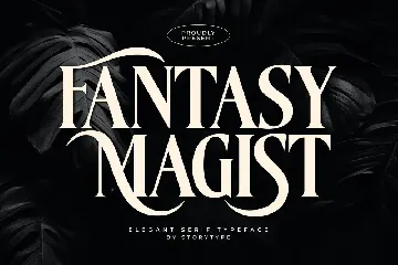 Fantasy Magist Elegant Serif Typeface Font