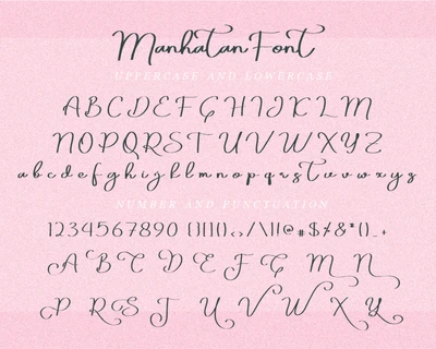 Manhatan Signature FOnt