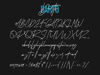 Darto Signature font