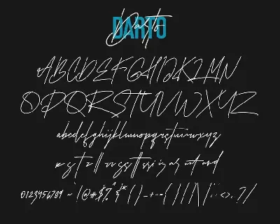 Darto Signature font