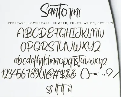 Santorini font