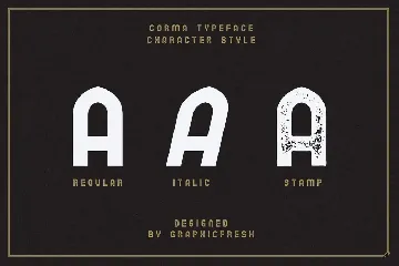 The Corma - 4 Font Files