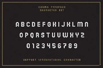 The Corma - 4 Font Files