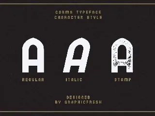 The Corma - 4 Font Files