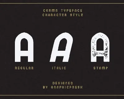 The Corma - 4 Font Files