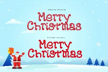 Wishing - Curly Decorative Christmas Font