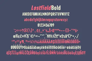 Lostfield Sans Font