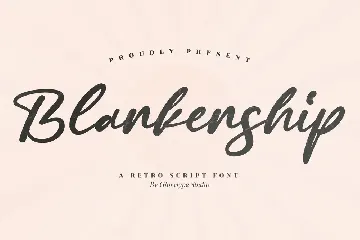 Blankenship Retro Script Font