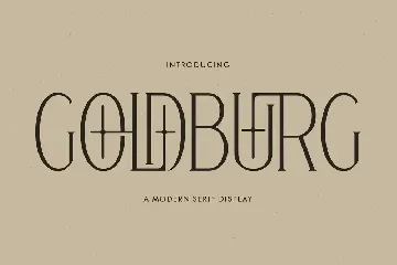 Goldburg A Modern Serif Display Font