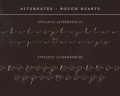 Rough Hearts font