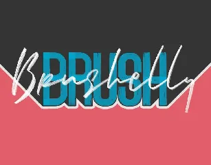 Brushelly SVG Brush Font