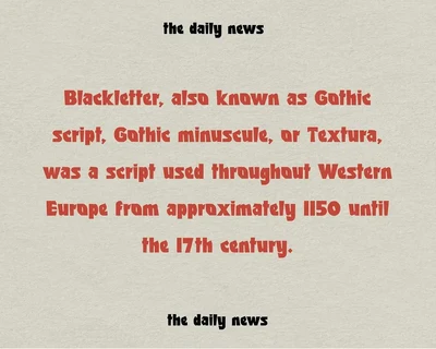 Tarmone - Sharp Blackletter Display font