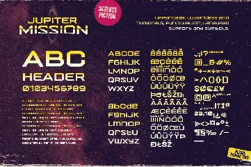 Jupiter Mission: A Science-Fiction Font