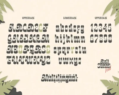 Bali Sunset font