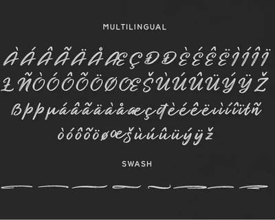 Blackened font
