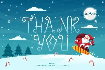 Snowy - Decorative Christmas Font