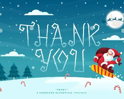 Snowy - Decorative Christmas Font