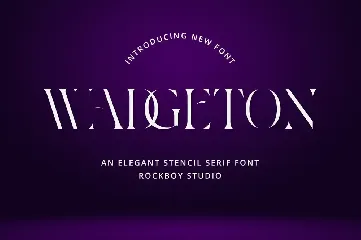 Wadgeton - Logo Font