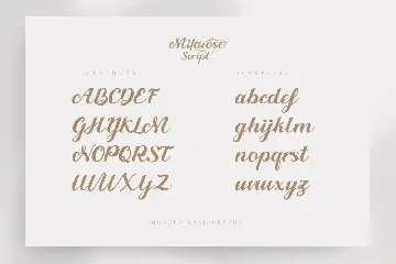 Milarosa Script font