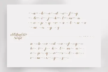 Milarosa Script font