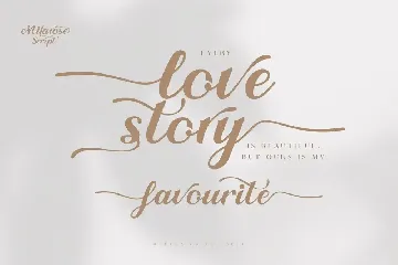 Milarosa Script font