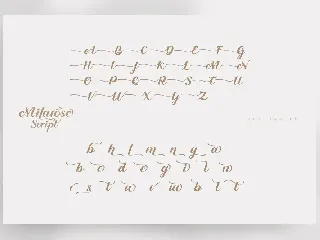 Milarosa Script font