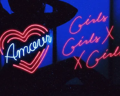 Retro Neon Font - Script Style