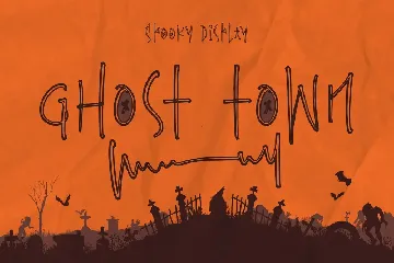 Ghost Town Spooky Display Font