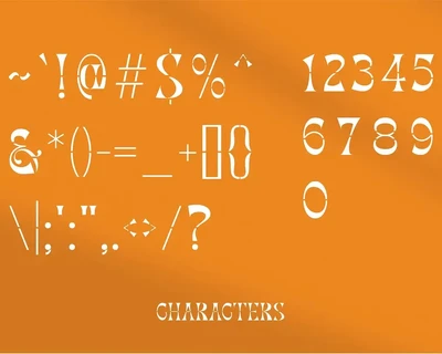 Trenton - Stencil Display font
