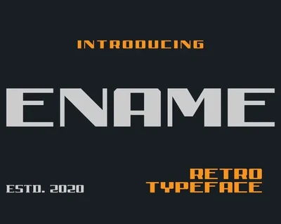 Ename Retro Sans font