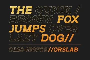 Orslab font