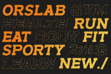 Orslab font