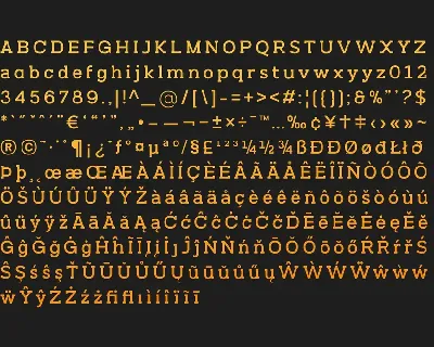 Orslab font