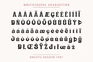 Smooth Gracier font