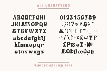 Smooth Gracier font