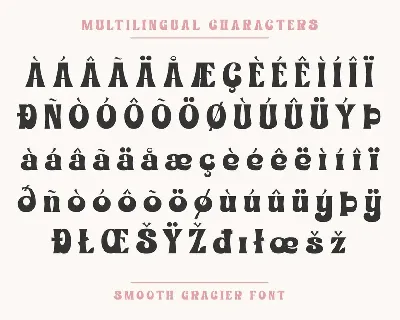 Smooth Gracier font