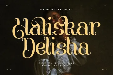 Haliskar Delisha Display Serif Font