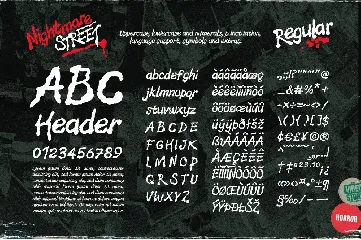 Nightmare Street - The Retro Halloween Font