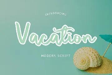 Vacation Modern Script Font