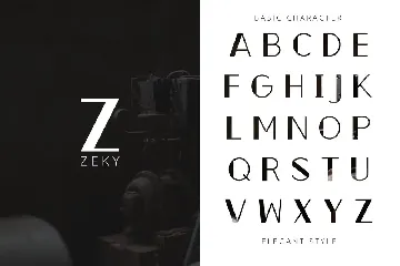 Zeky Typeface Font