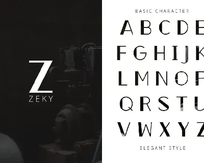 Zeky Typeface Font