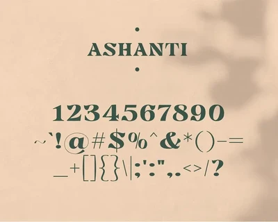Ashanti - Elegant Serif Display font