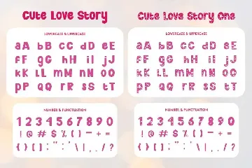 Cute Love Story font